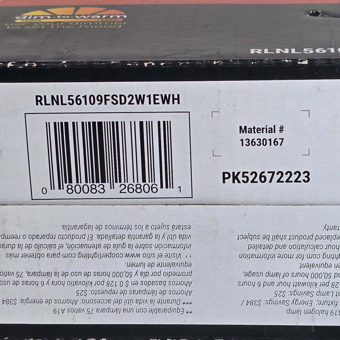 NIOB New HALO Recessed Night Light 5"/6" Baffle Downlight w/ Night Light Bulb & Trim Replacement
