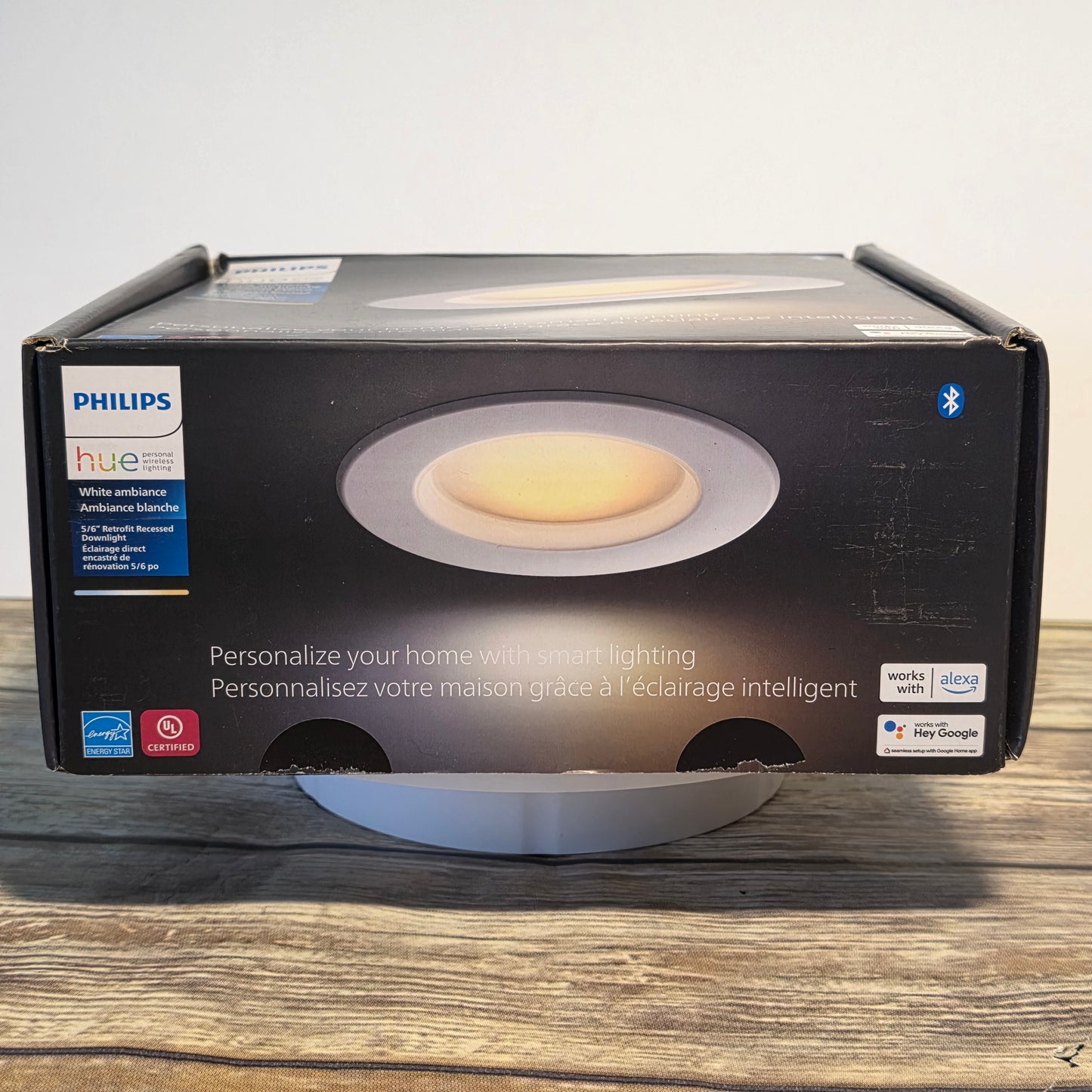 NIOB New PHILIPS hue Personal Wireless Lighting White Ambiance 5/6" Retrofit Recessed  Downight Bluetooth Alexa Hey Google Compatible