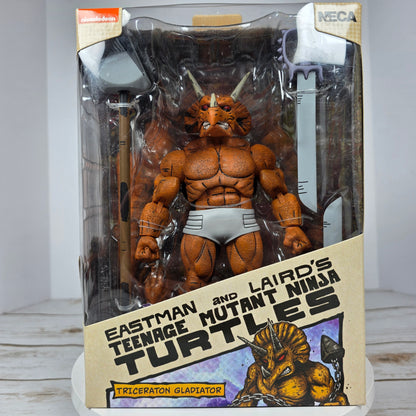 NIB New NECA Eastman and Laird's Teenage Mutant Ninja Turtles Triceration Gladiator