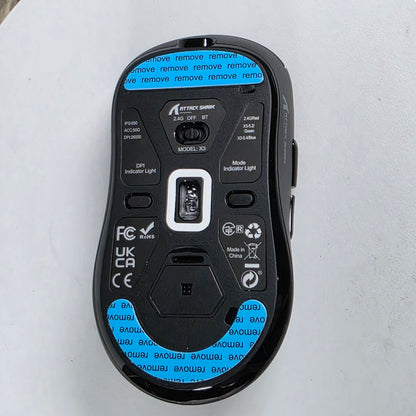 NIOB New ARTIC SHARK X3-Mouse PAW-3395 White Wired+2.4G+BT5.4 Connections