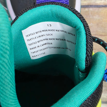 NWT Boy's All In Motion Fallon Snakers Black/Green Size 13