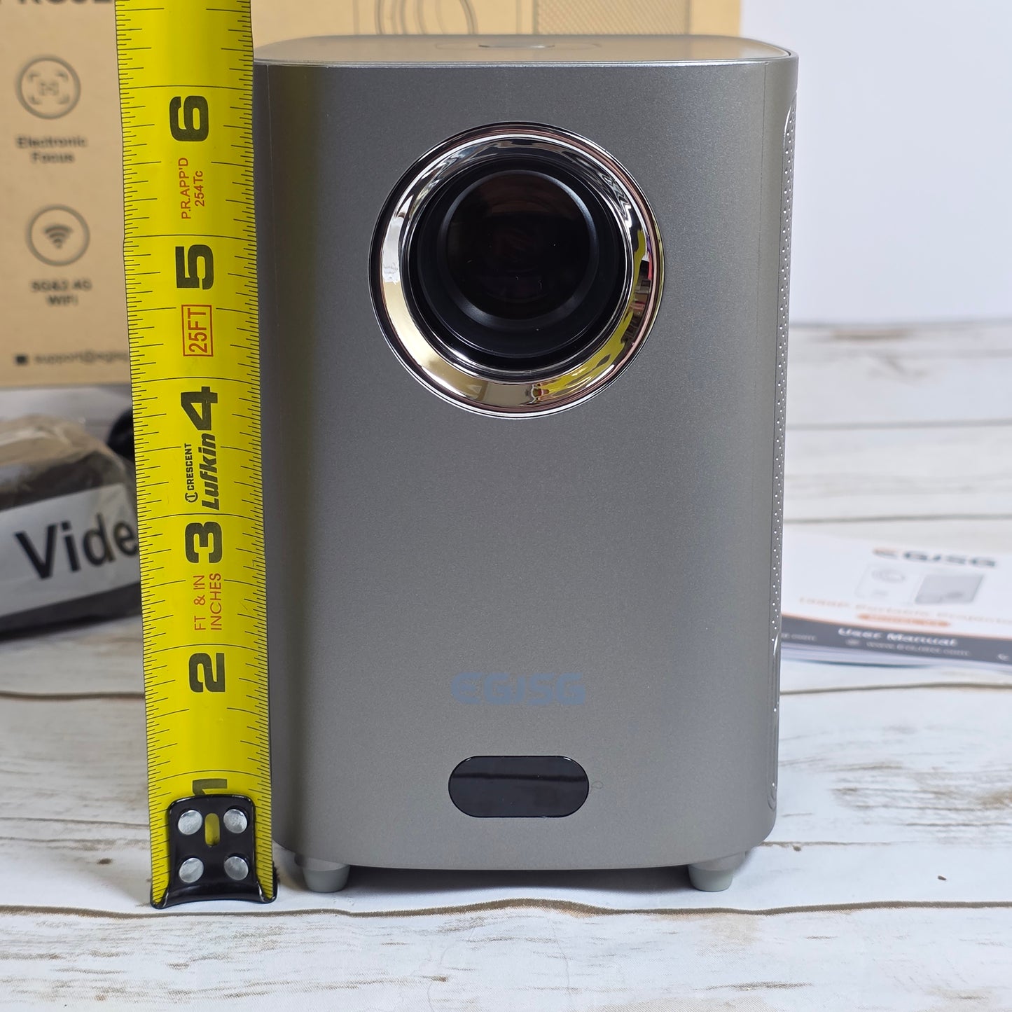 NIB New EGJSG 1080P Portable Projector V3 Gray 5G&2.4G WiFi