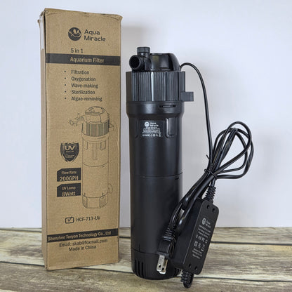 NIOB New Aqua Miracle 5-in-1 Aquarium Filter