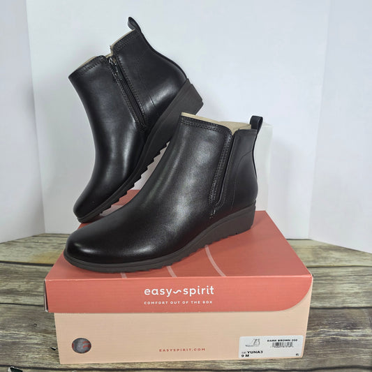 NIB New Easy Spirit Women's Dark Brown Yuna3 Boots Size 9M