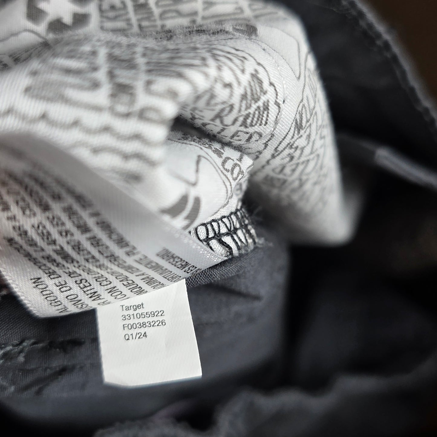 NWT New Women's Wild Fable Dark Gray Back Slit Cargo Skirt Small