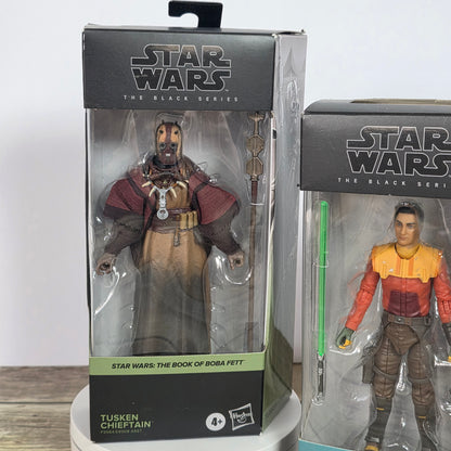 Set of 3 NIB New Star Wars The Black Series Action Figures-Pyke Soldier, Tusken Chieftain,Ezra Bridger