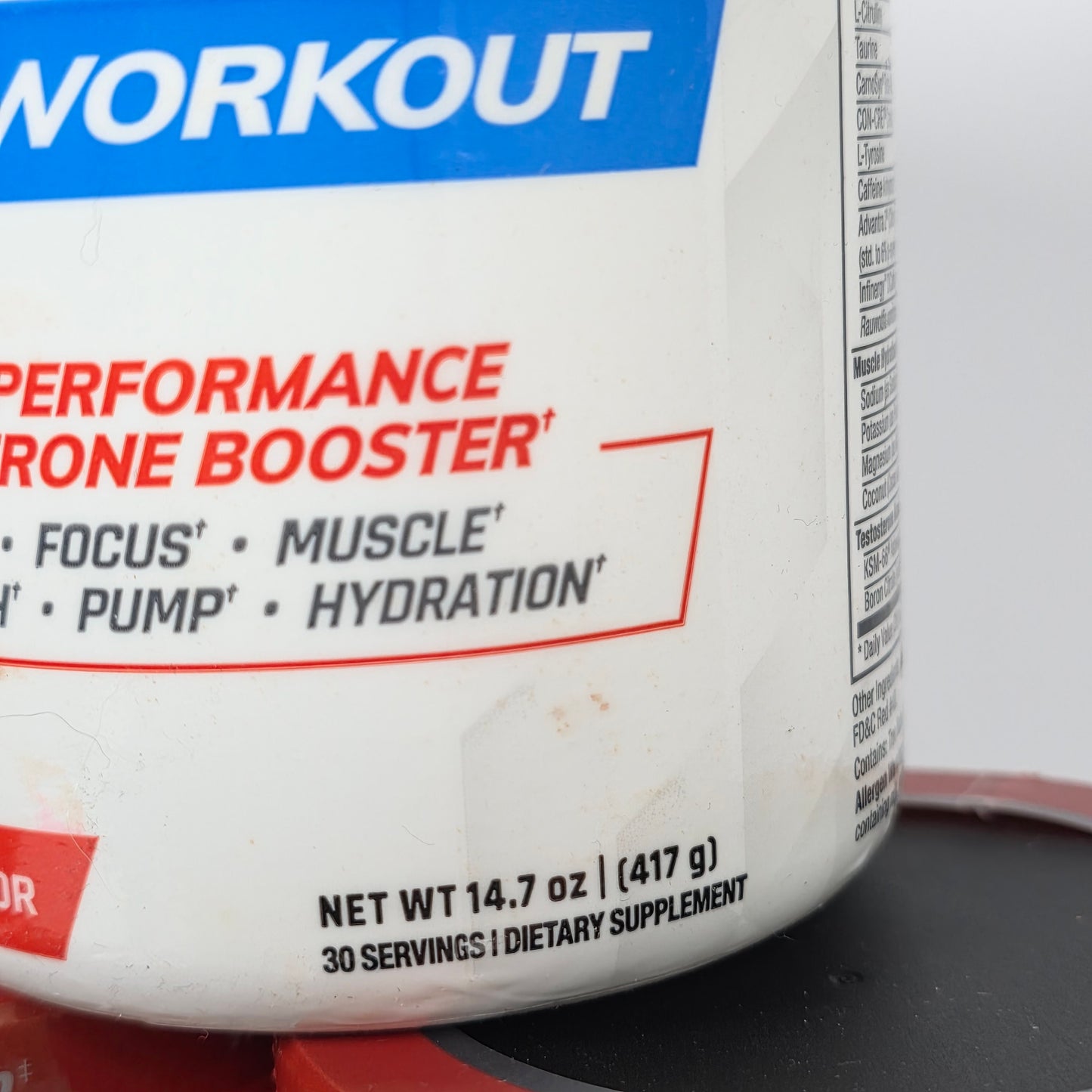 Lot of 8 New Containers FORCE FACTOR TESTX180 Pre-Workout Fruit Punch Flavor Net Wt 14.7 oz 30 Servings