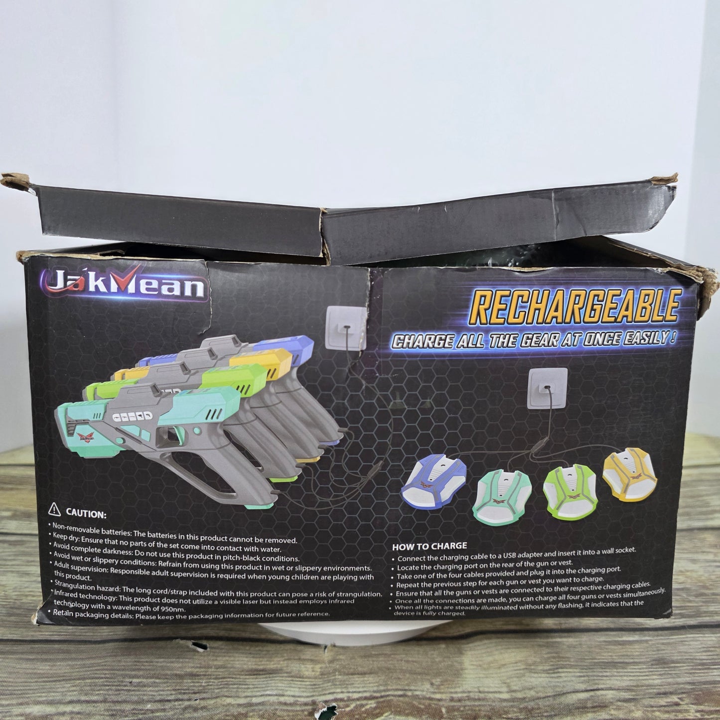 NIOB New JakMean Rechargeable Laser Tage Set for 4 KZQ-Q184