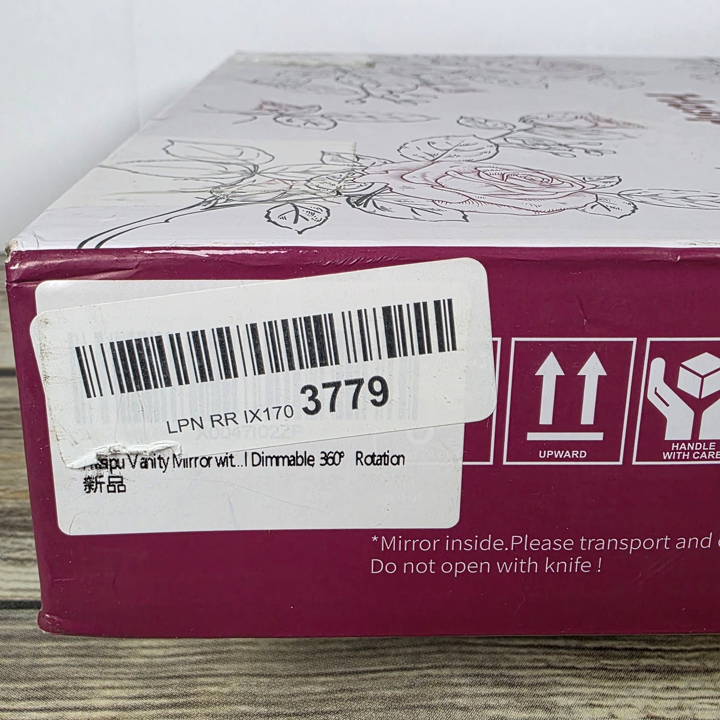 NIOB New Hasipu Makeup Mirror XX2530 25CMx30CM 12V-DC