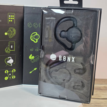 NIOB New BONX GRIP Pack of 2 Bluetooth Headsets Audio Conversation Systems