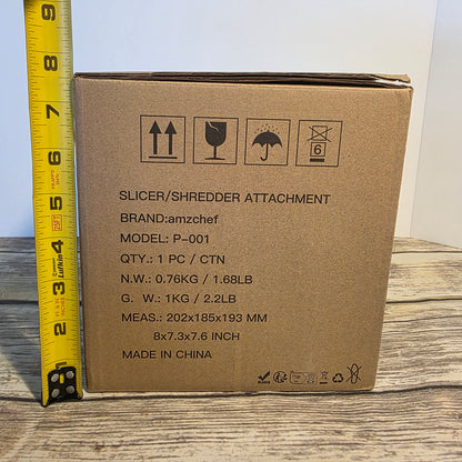 NIB New Amzchef Slicer/Shredder Attatchment Model P-001