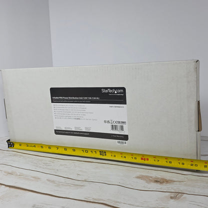 NIB New StarTech 8-Outlet PDU Power Distribution Unit 125V Part #RKPW081915