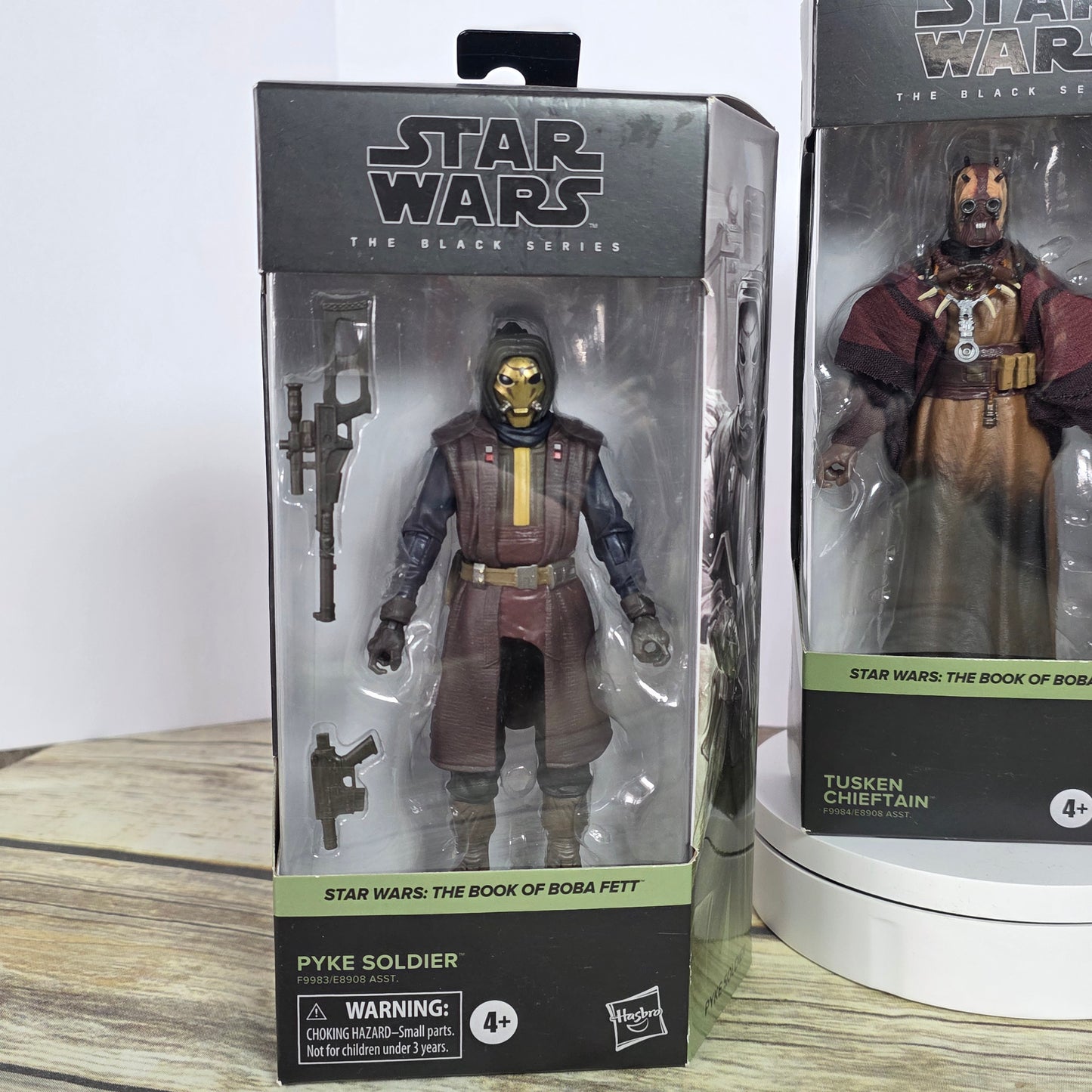 Set of 3 NIB New Star Wars The Black Series Action Figures-Pyke Soldier, Tusken Chieftain,Ezra Bridger