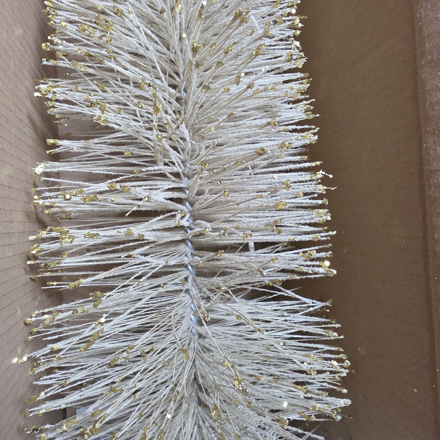 NIB New Wondershop Bottle Brush Tree 36" Gold Holiday Christmas Decor