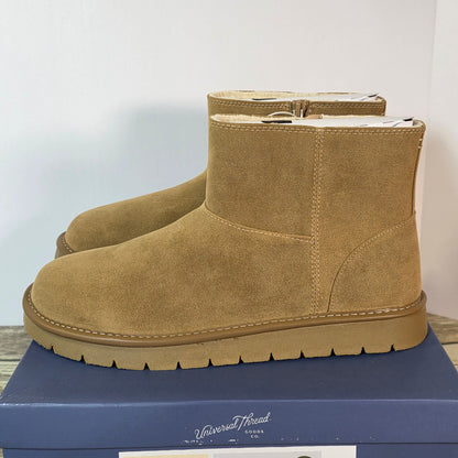 NIB New Womens May Boots Tan Ankle 11M Winter Universal Threads