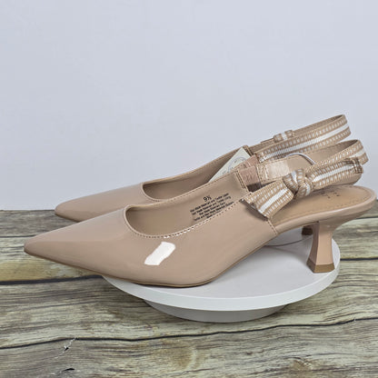 NWT New Women's A New Day Milan Slingback Heel Tan Size 9.5