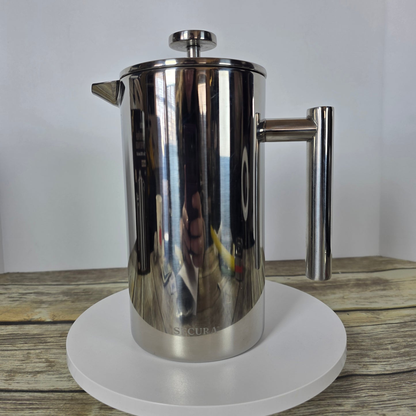 NIOB Secura French Press Coffee Maker SFP-34DS 34-Ounce 1000ML Stainless Steel 304