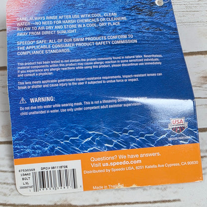 New Speedo Kids Junior Comfortable Exploration Set Snorkel Mask Flippers L/XL