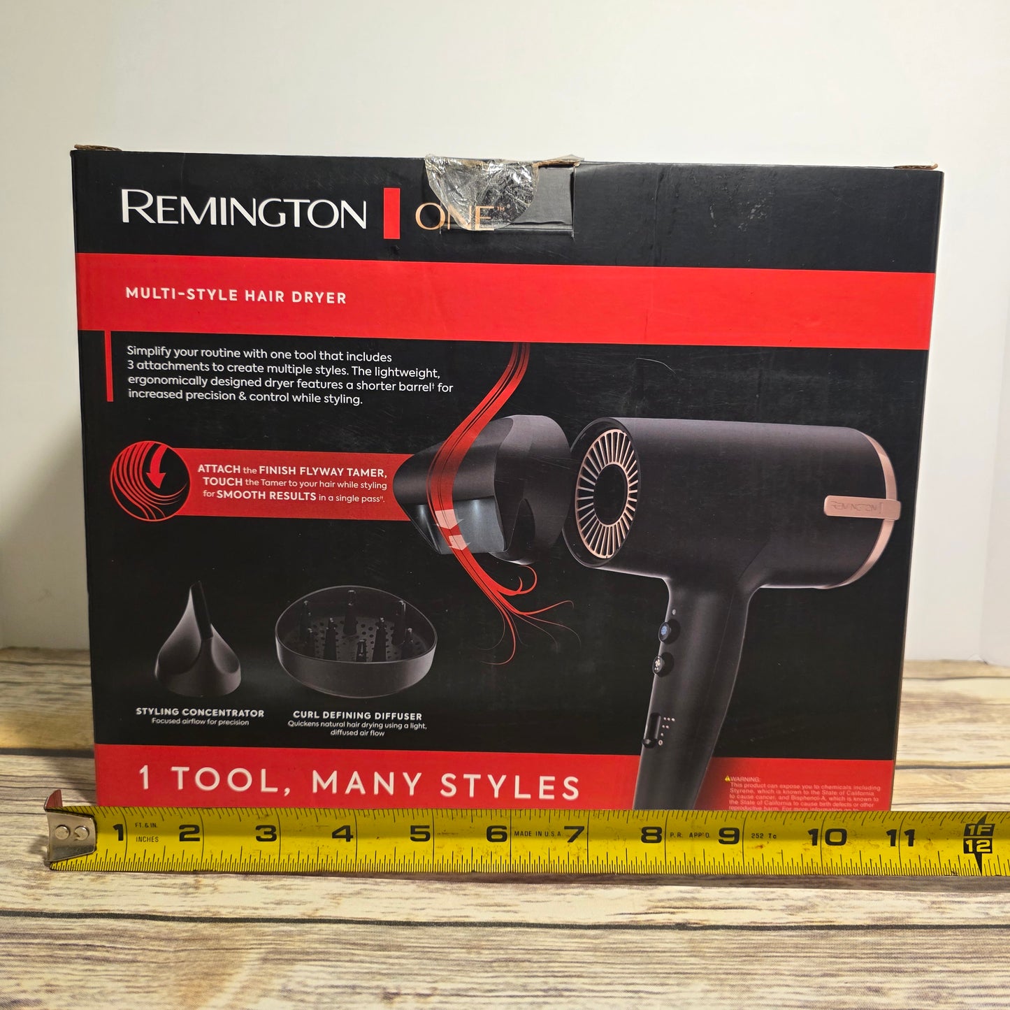NIOB New Remington One Multi-Style Hair Dryer Black