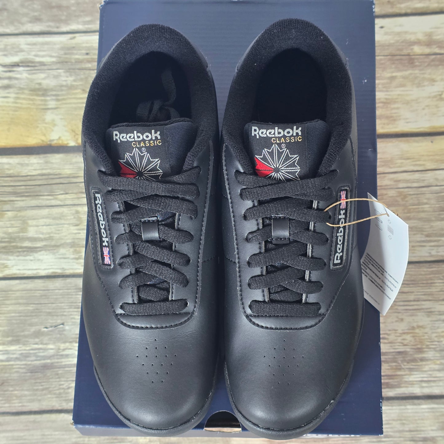 NIB Reebok Classic Women's Princess 8.5 Wide Black