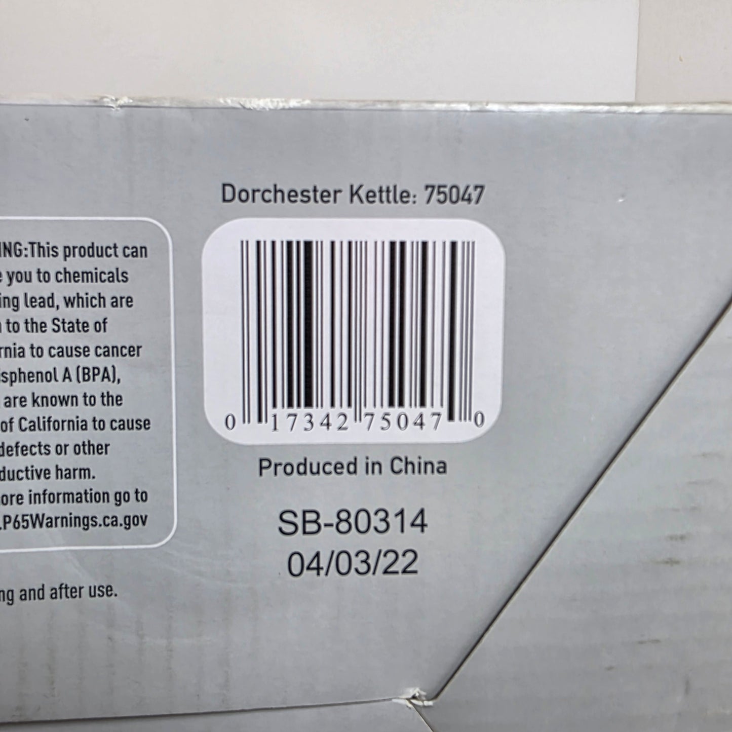 NIB New HADEN Dorchester Stainless Electric Kettle 1.7 Litre Stone Blue 75047- RARE FACTORY SEALED!!!