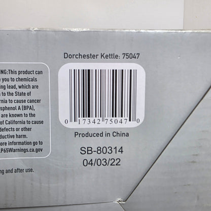 NIB New HADEN Dorchester Stainless Electric Kettle 1.7 Litre Stone Blue 75047- RARE FACTORY SEALED!!!