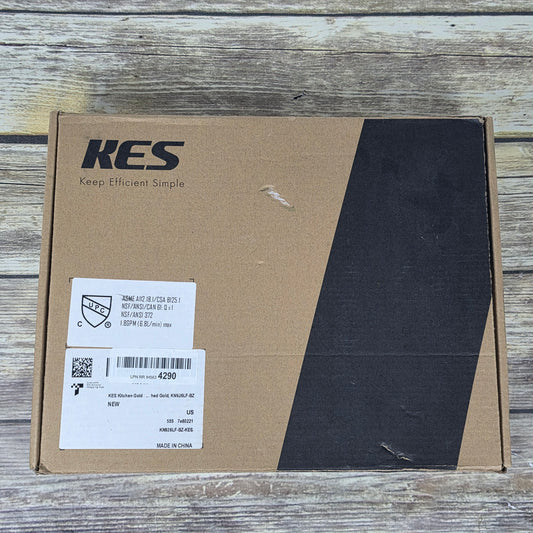 NIB KES Gold Pot Filler with Heat-Resistant Cartridge, 26" Brushed Gold Pot Filler Faucet Over Stove