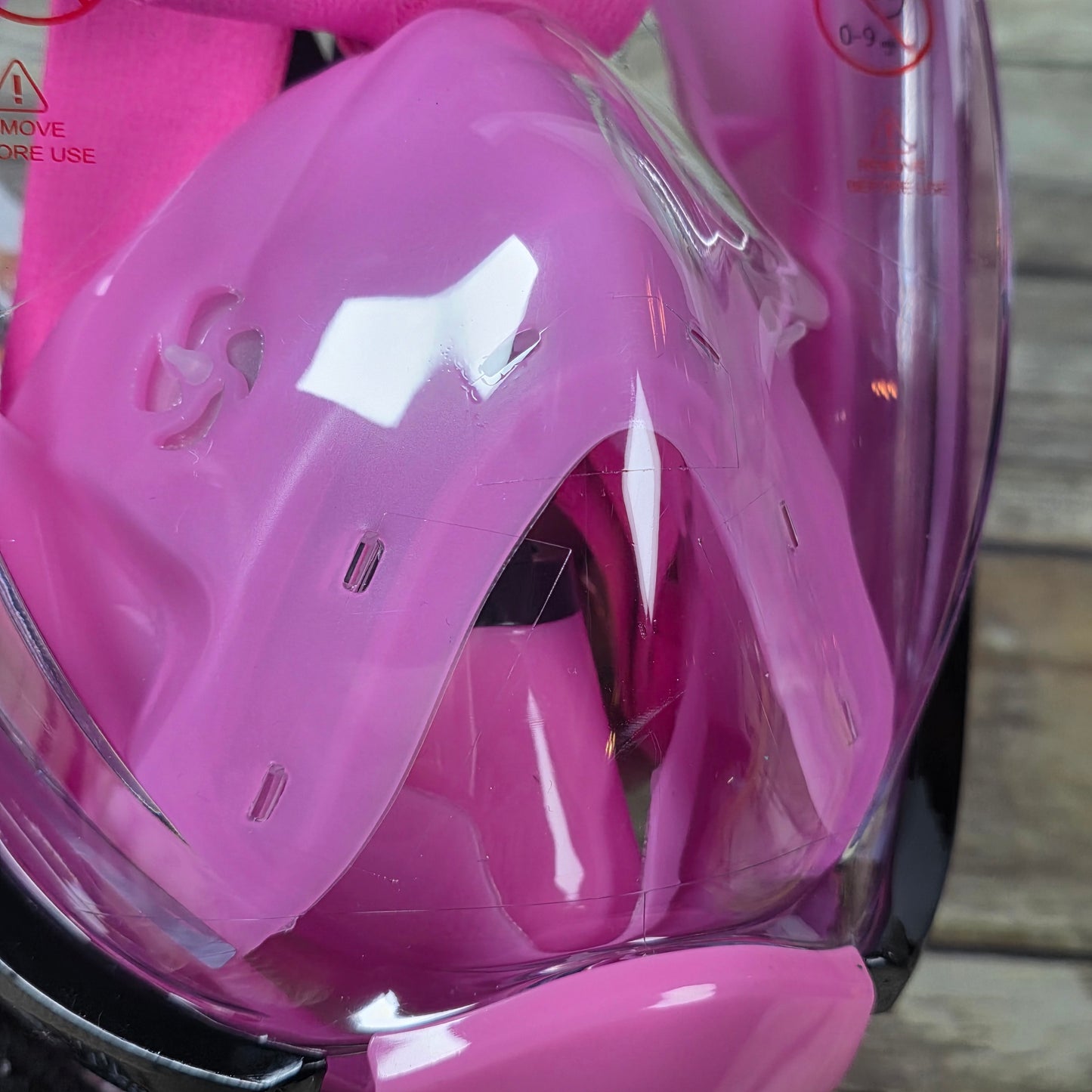 New VIGINSUL Snorkel Mask Pink L/XL