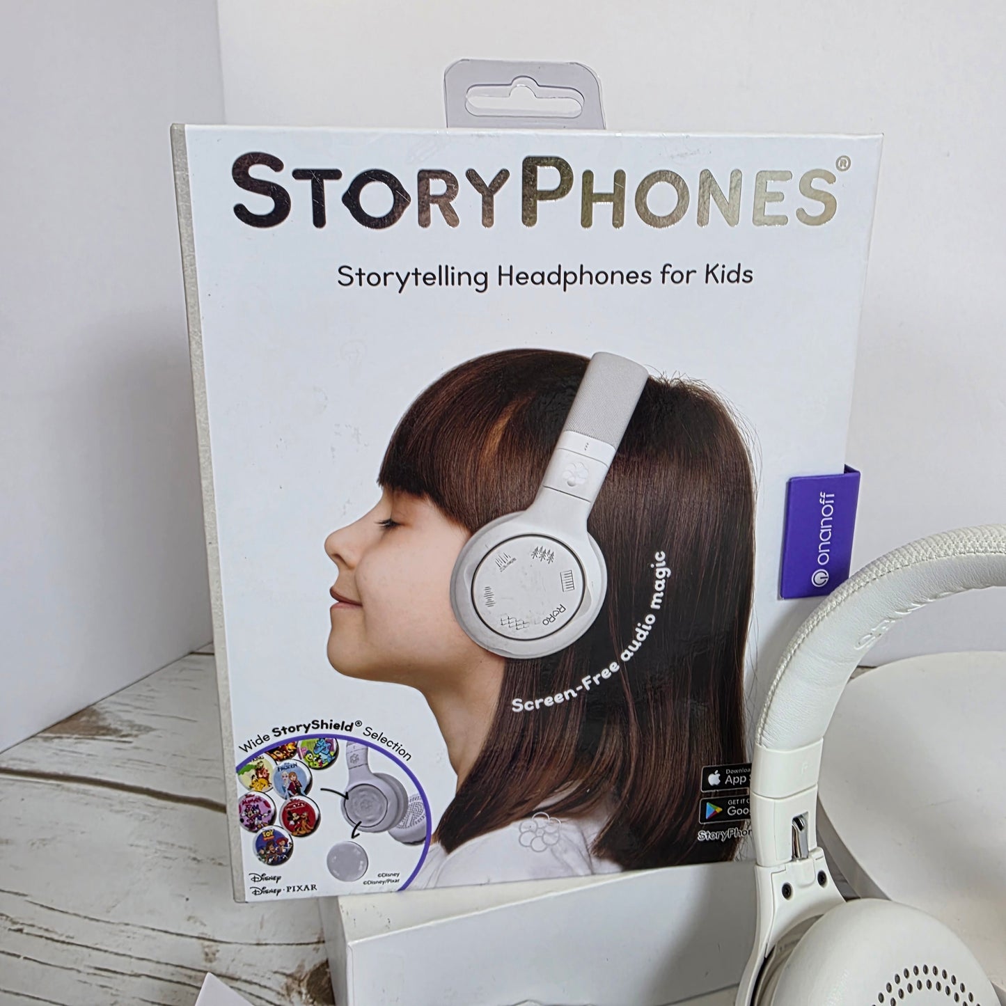 NIOB New Onanoff StoryPhones, Storytelling Foldable Bluetooth Kids Headphones