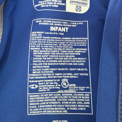 New Speedo Infant Boys Lifejacket Shark Under 30lbs