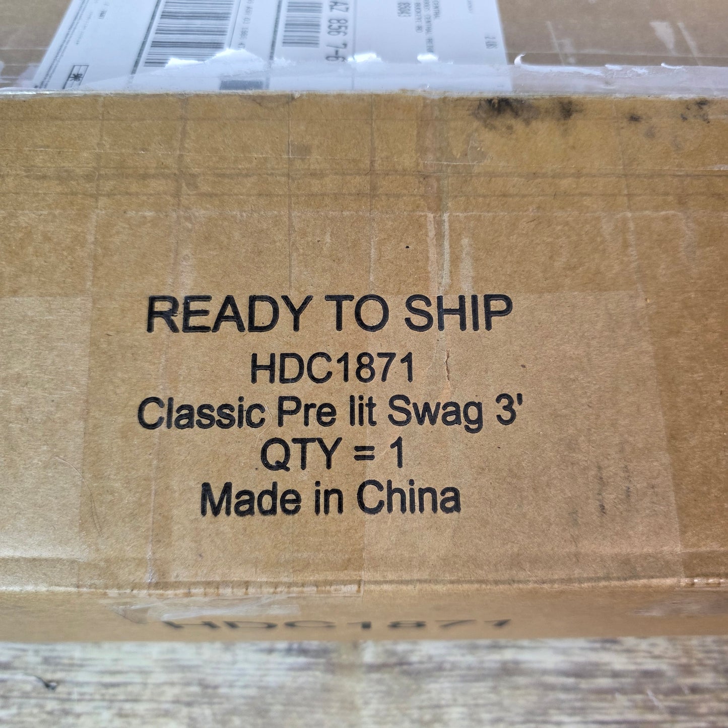 NIOB New Haute Decor Classic Pre-Lit Swag 3' Christmas Decor