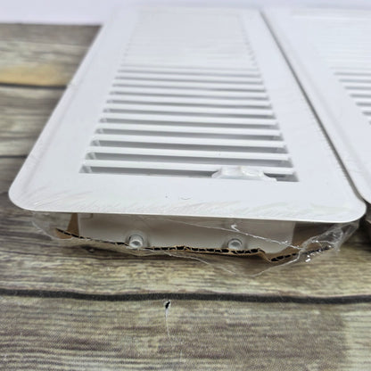 NIOB New 2 PCS White 4x12Inches Floor Vents