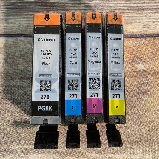 NIOB New Canon PGI-270/CLI-271 Combo Ink Pack Black Cyan Magenta Yellow Expired