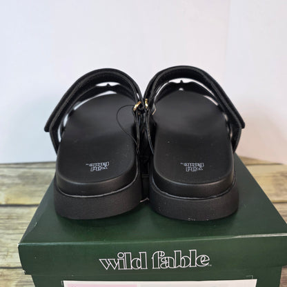 NIB New Wild Fable Haylee Sandals Black Womens 8 or 8.5