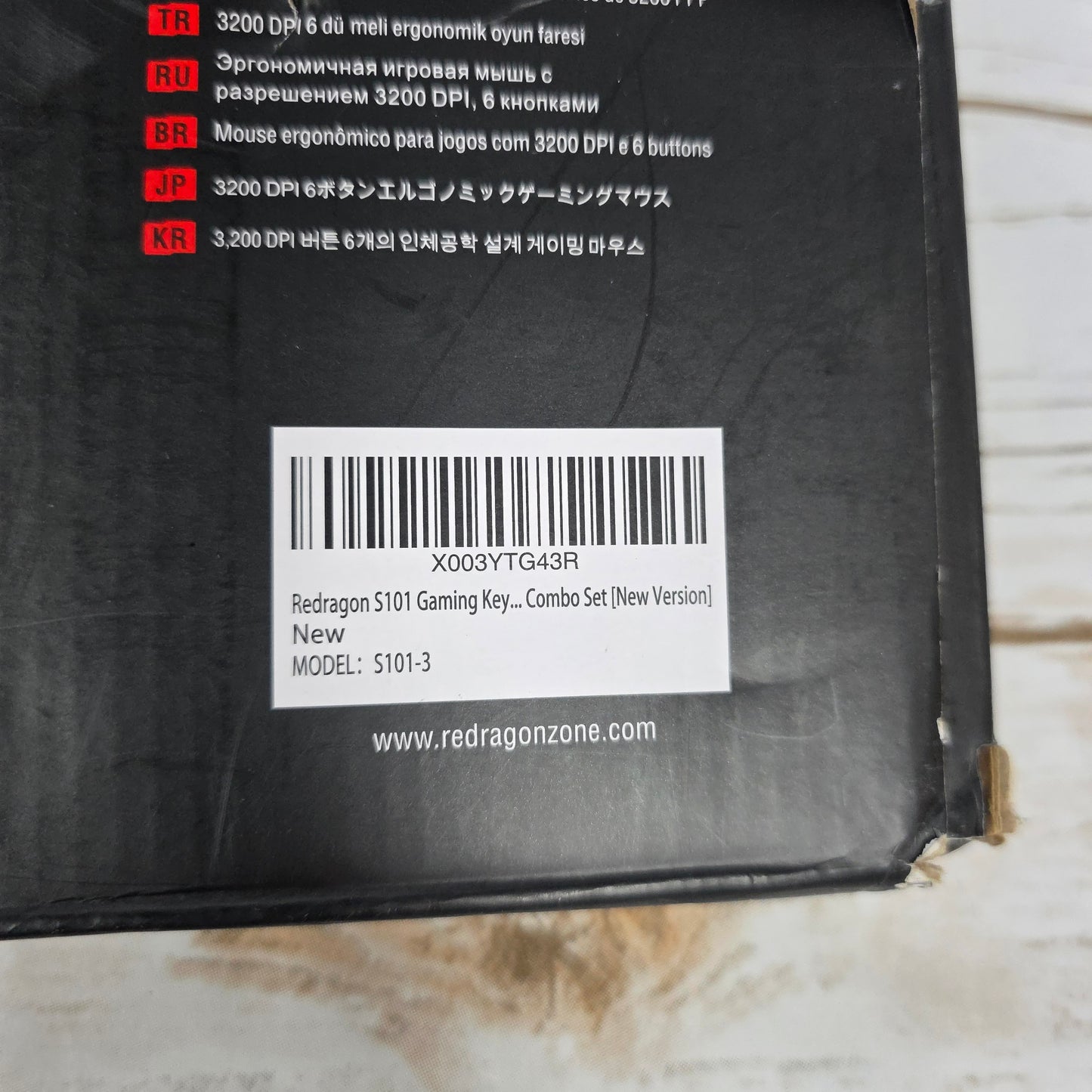 NIOB New Red Dragon S101 Gaming Keyboard + Mouse Combo Set S101-3