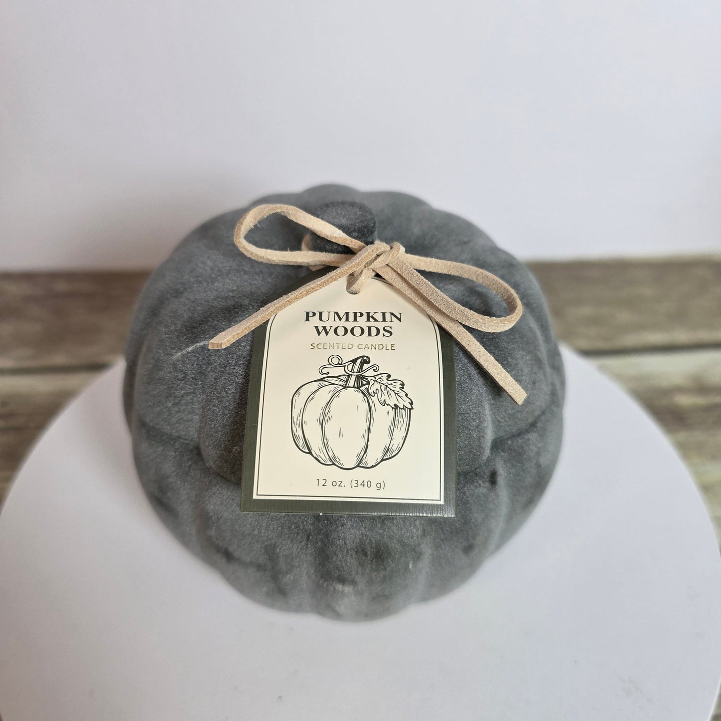 NWT New Pumpkin Woods Frosted Glass 12 Oz Scented Candle- Set of 4