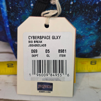 NWT New JANSPORT Mini Backpack Lunchbox Cyberspace Galaxy Big Break