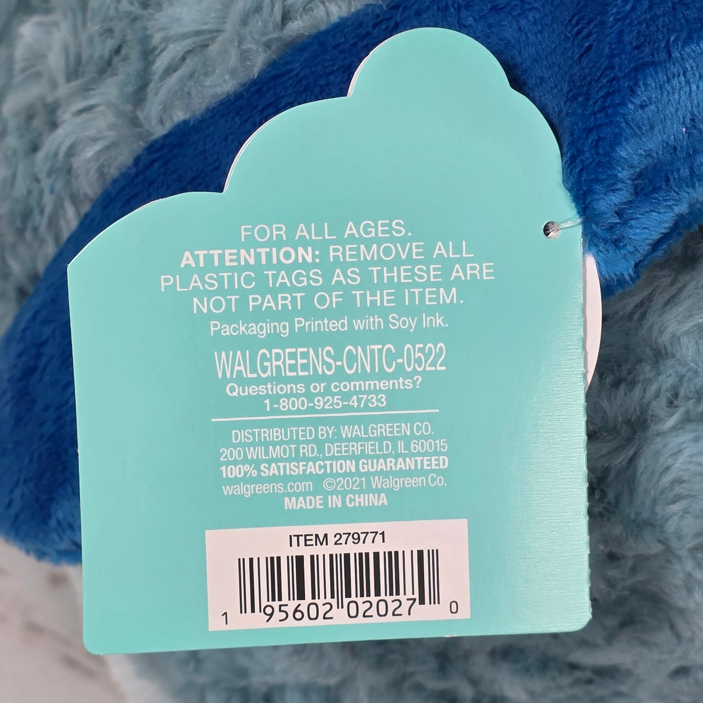 NWT New HugMe Reversible Dinosaur Stuffed Animal Donnie 279771 Blue