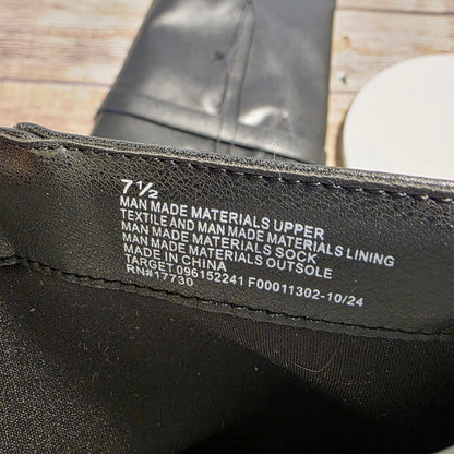 Women's Tambra Fold Over Tall Boots  7.5 A New Day™ Black