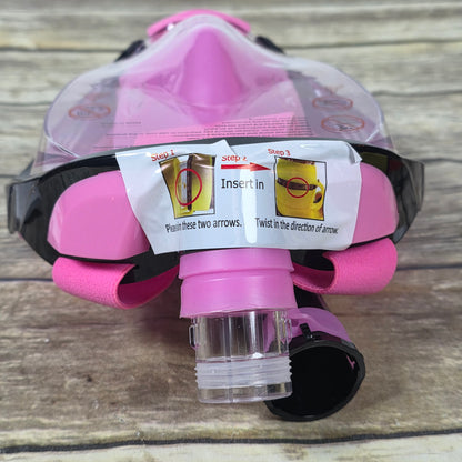 New VIGINSUL Snorkel Mask Pink L/XL