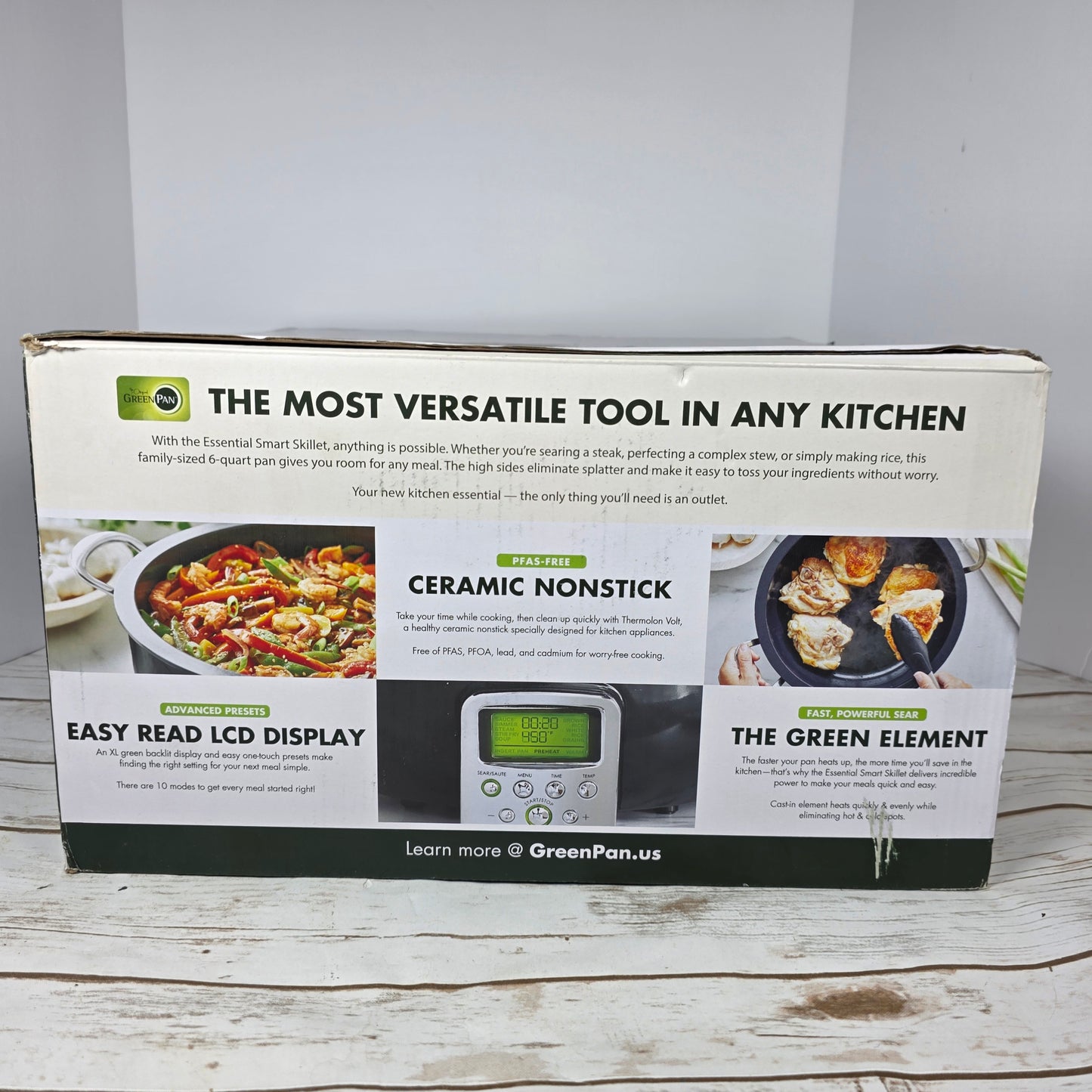 NIOB New GreenPan Elite 6Qt Essential Smart Skillet Pan CC005091