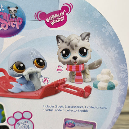 NIP New Littlest Pet Shop 2024 Generation 7 Winter Wonderland Figure 2-Pack