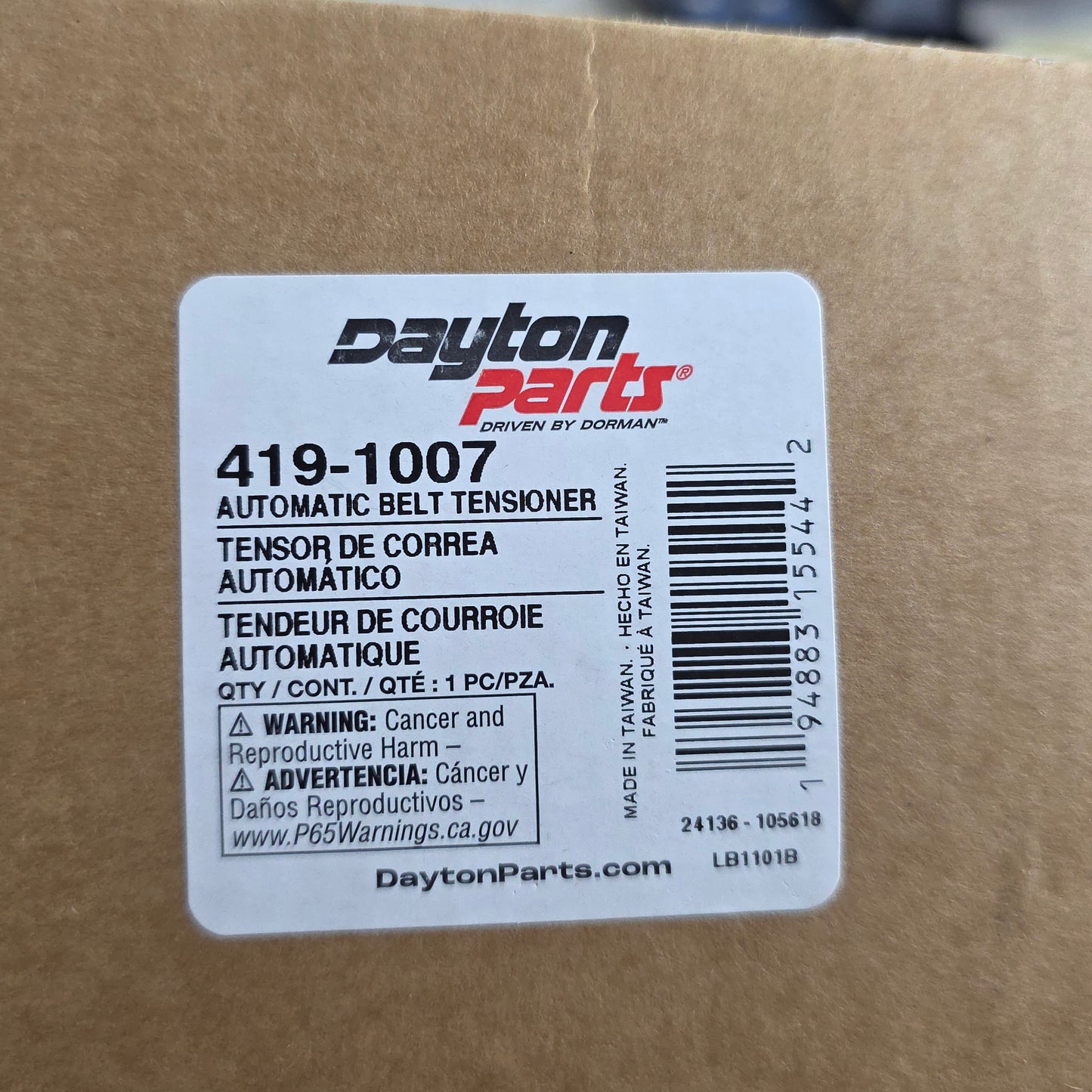 Dorman 419-1007 Accessory Drive Belt Tensioner Compatible with Select Volvo Models