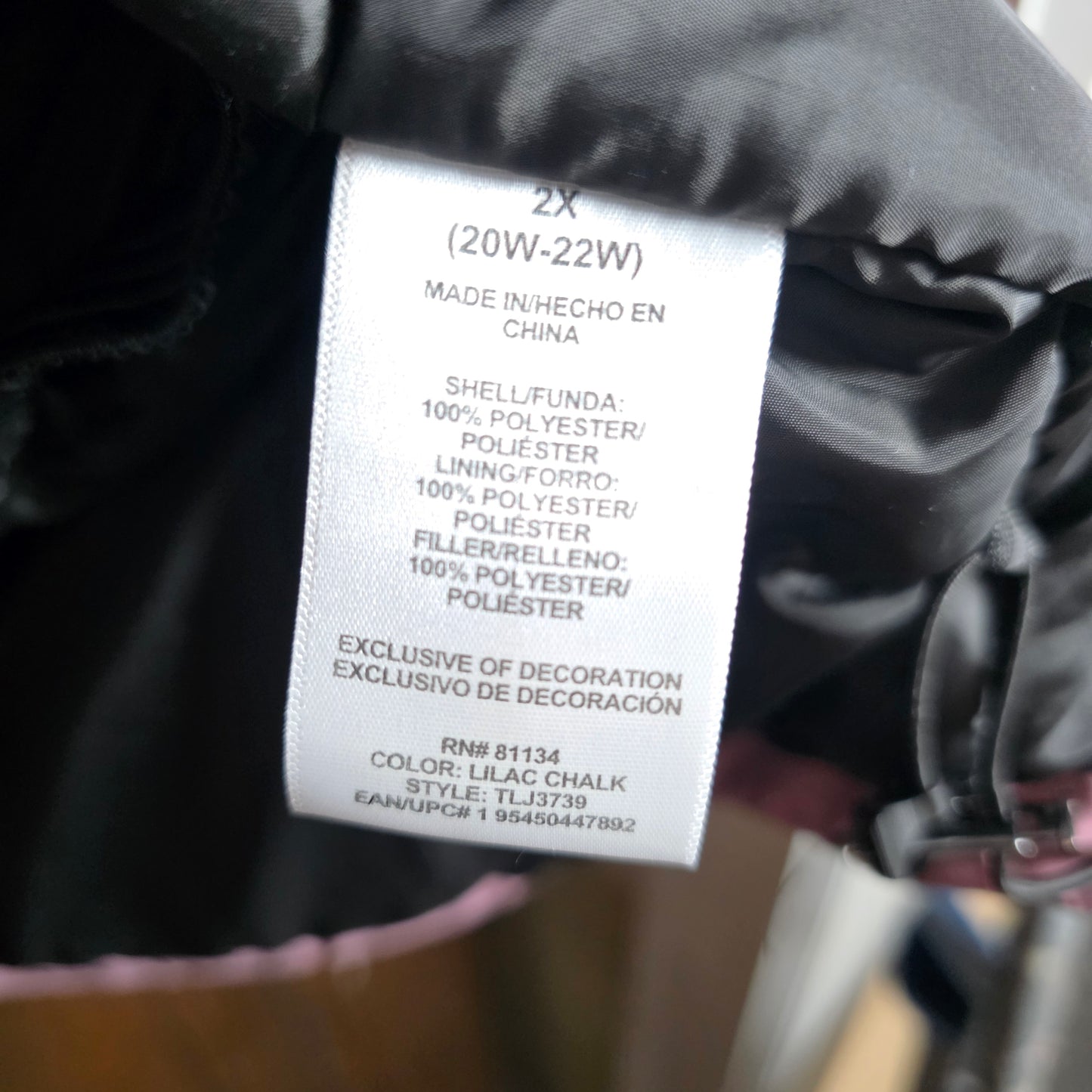 NWT New Women's TEC-ONE Explorer Ski/Snowboarding Jacket Pongee Lilac Purple 2X (20W-22W)