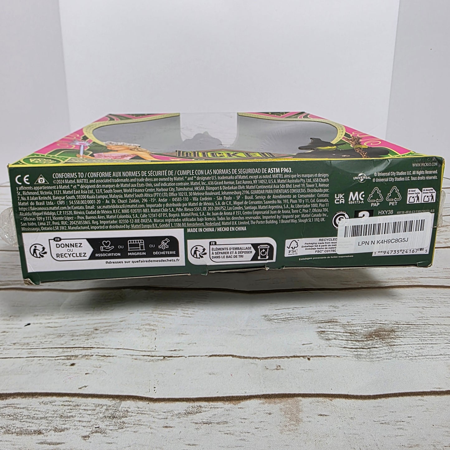 New WICKED Deluxe Elphaba Figure Barbie Doll .com Version