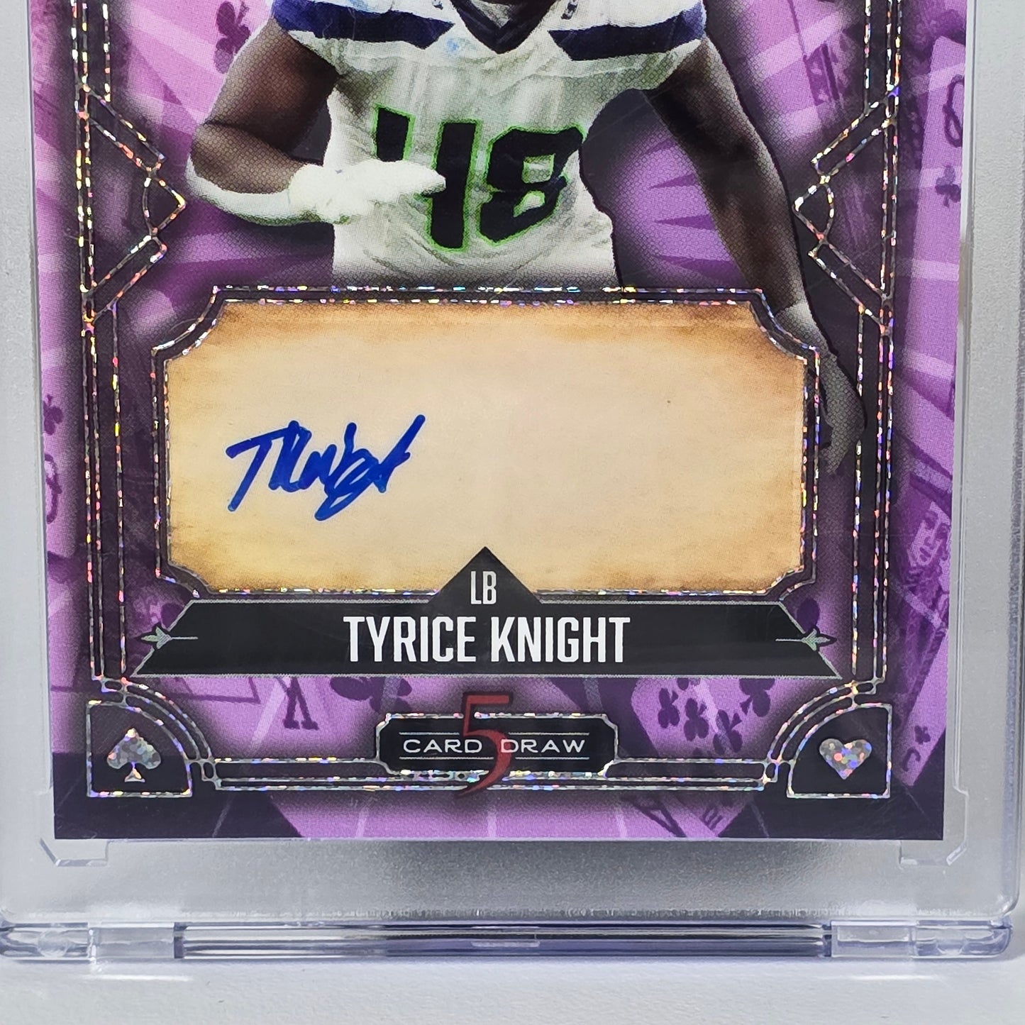 Autographed Tyrice Knight Wild Card 5 Card Draw 1/3