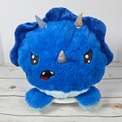 NWT New HugMe Reversible Dinosaur Stuffed Animal Donnie 279771 Blue