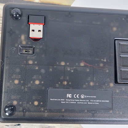 NIB New NocFree Lite Split Wireless Mechanical Bluetooth Keyboard White ASNI