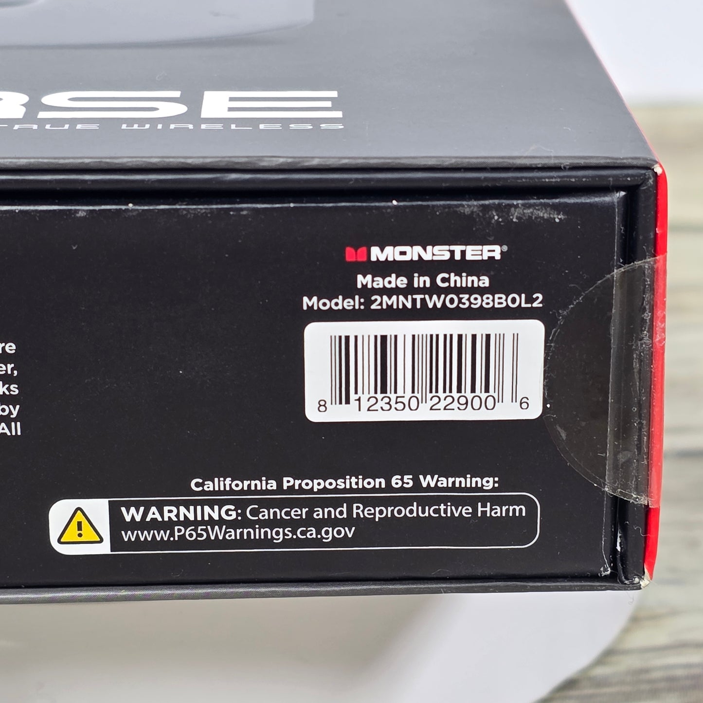 NIB New MONSTER Verse Wireless Bluetooth Earbuds Black