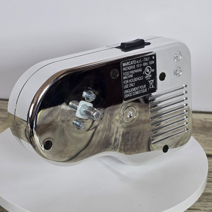 MARCATO Made in Italy Pastadrive 110V Electric Pasta Machine, Chrome Steel